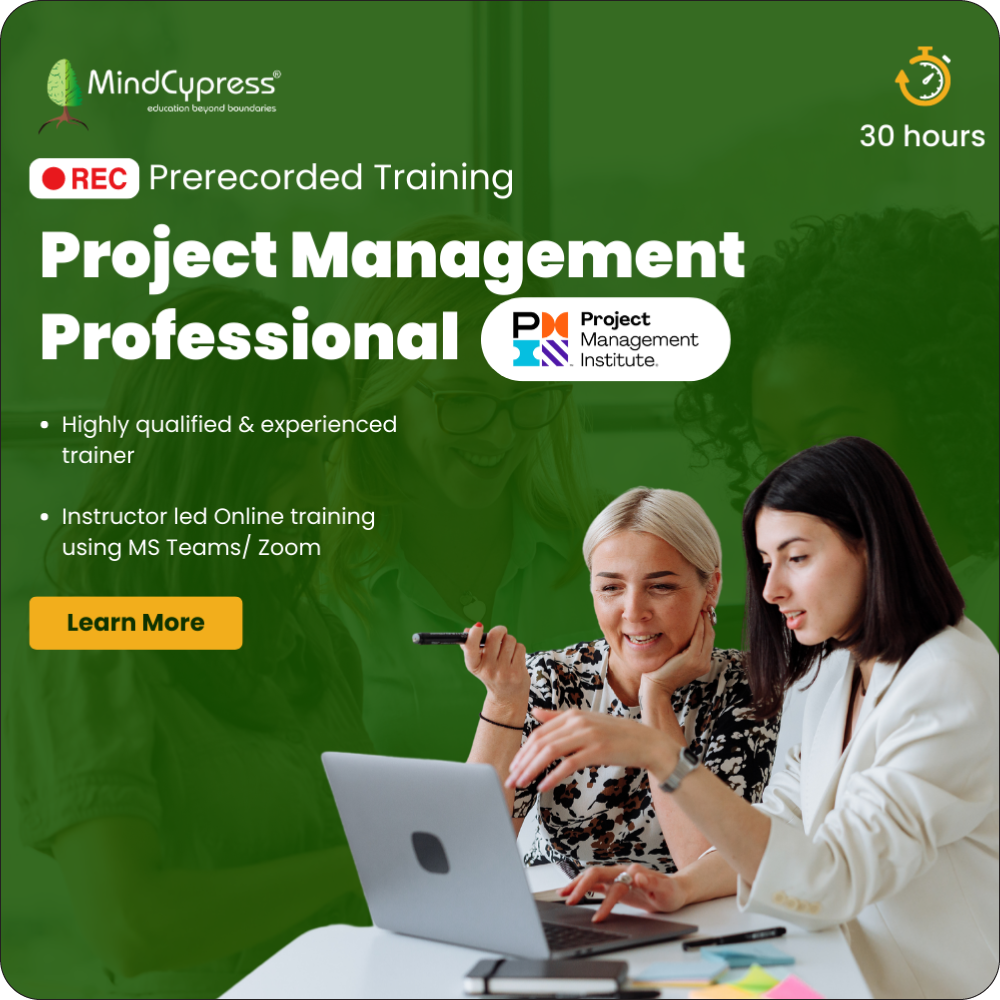Project Management Professional Prerecorded Training & MindCypress