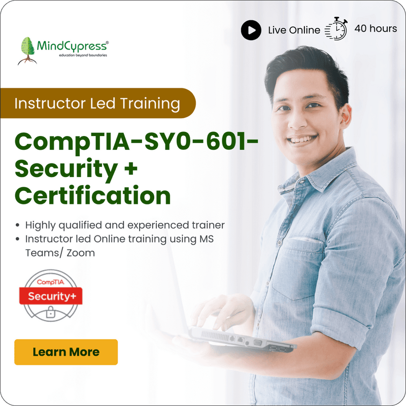CompTIA-SY0-601-Security + Certification Instructor Led Online Training