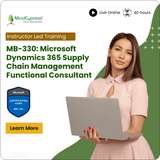 MB-330: Microsoft Dynamics 365 Supply Chain Management Functional Consultant Instructor Led Online Training