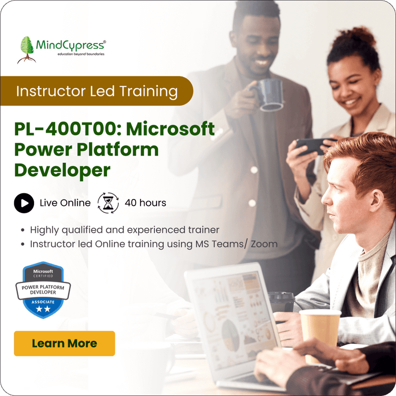 PL400T00 Microsoft Power Platform Developer Instructor Led Online Tr