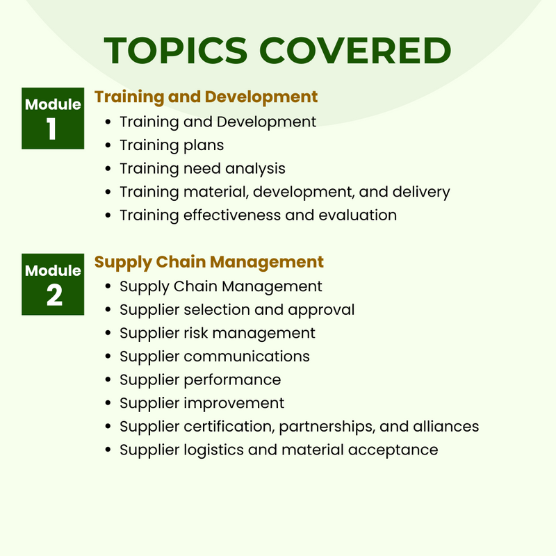 Certified Manager of Quality Instructor Led Online Training