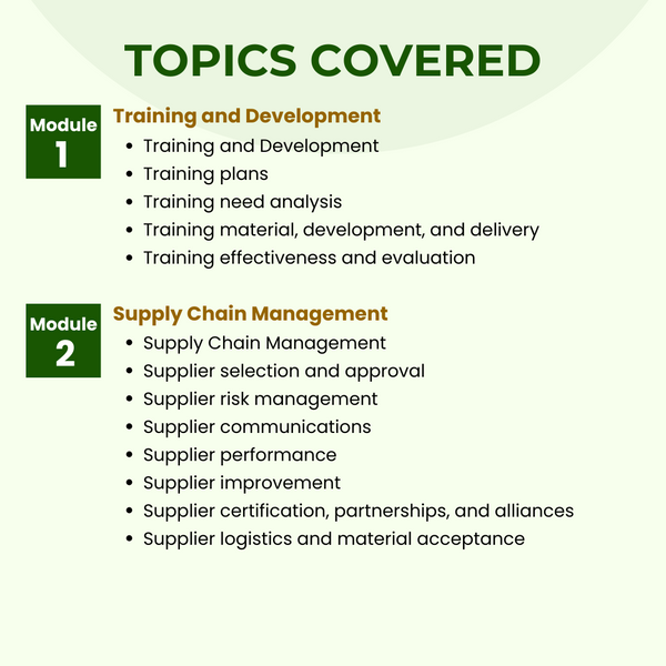 Certified Manager of Quality Instructor Led Online Training