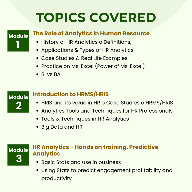 hr analytics training