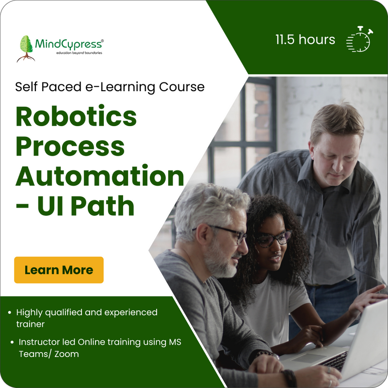 Robotics Process Automation - UI Path Self Paced eLearning Course